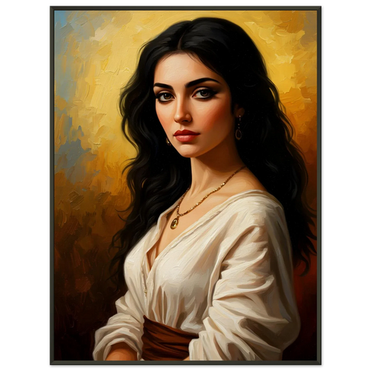 Whispers of Elegance | Museum-Quality Matte Paper Metal Framed Poster 60x80 cm / 24x32″ - ZODARC