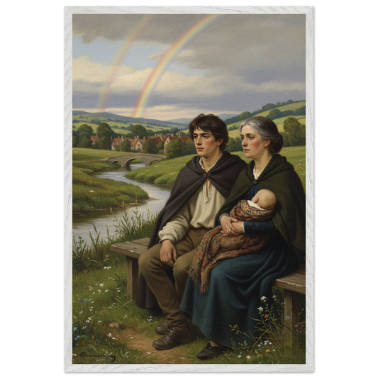 Countryside Harmony | Premium Wooden Framed Poster With Museum-Quality Matte Paper 60x90 cm / 24x36″ - ZODARC